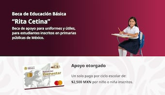 Registro para becas Rita Cetina en Hidalgo comenzará el 26 de octubre