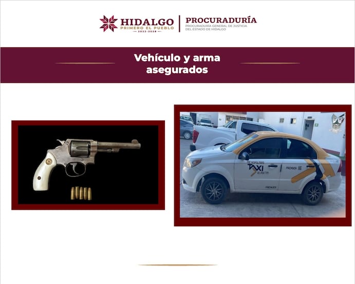 Cae taxista señalado por asaltos a tiendas y farmacia en Pachuca