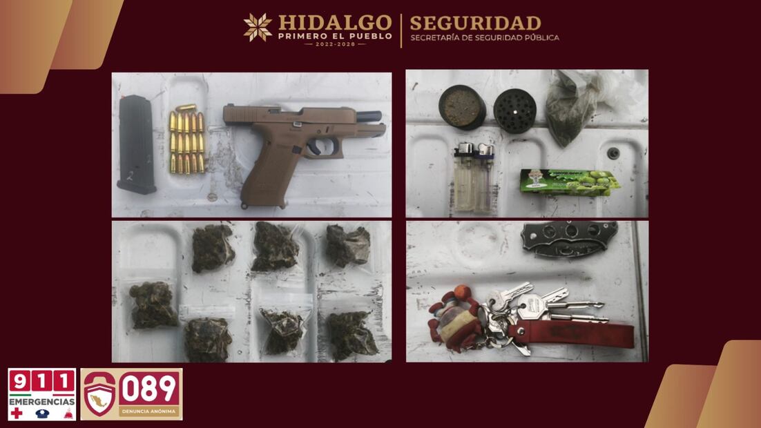 Caen presuntos integrantes de “Los Polos” en la zona metropolitana de Pachuca | Fotos: SSPH