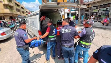 Pintor sufre descarga eléctrica mientras trabajaba en hotel del centro de Huejutla