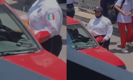 Investigan a oficial de vialidad en Tulancingo tras video donde recibe presunto soborno