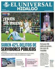 Portada El Universal Hidalgo 25/6/26