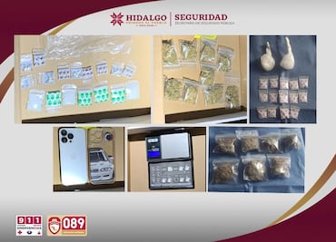 Desmantelan dos puntos de narcomenudeo en Apan; tres personas detenidas