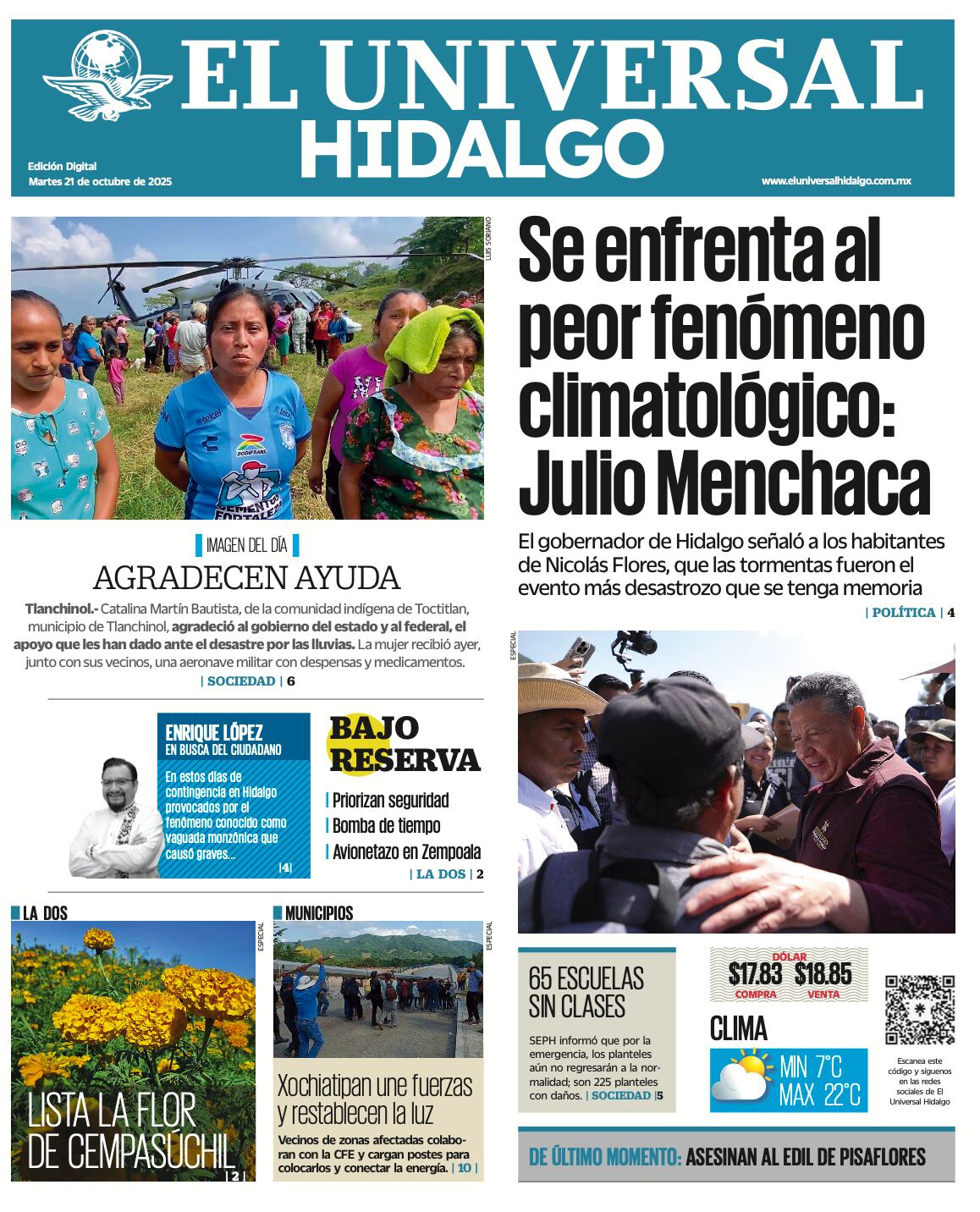 El Universal Hidalgo 211025