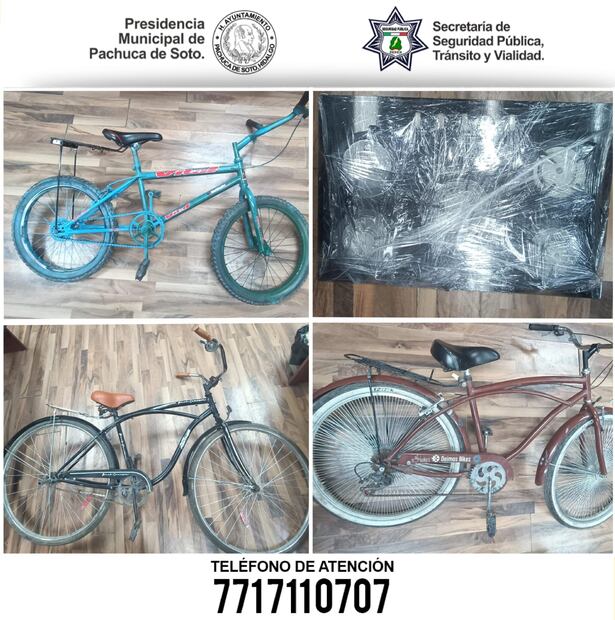 Detienen a ladrón de bicicletas en la colonia Morelos de Pachuca | Fotos: Especial