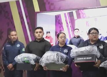Entregan uniformes a nuevos elementos de seguridad en Alfajayucan