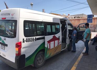 Permiten descenso de pasajeros en el centro de Alfajayucan para dos rutas de transporte público