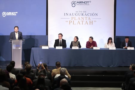 Laboratorios Carnot inaugura planta en Hidalgo con inversión de 3 mil 500 mdp