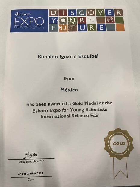 Jóvenes de COBAEH Actopan ganan oro en certamen internacional con proyecto ambiental “Plumik” | Foto: SEPH