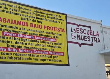 Padres de familia se manifestaron contra directora de escuela en a Pachuquilla
