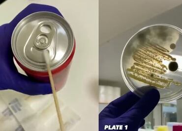 Video muestra qué tan contaminadas están las latas de refresco