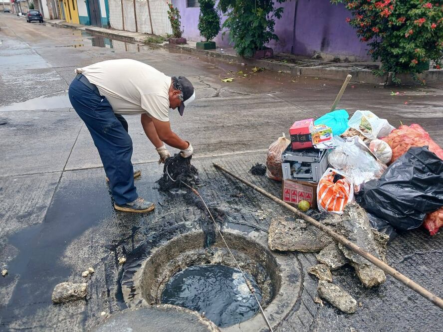 Las lluvias de los últimos días colapsaron el sistema de alcantarillado en Tulancingo | Foto: Ayuntamiento de Tulancingo