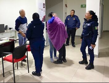 Policía Violeta auxilia a menor extraviado en Mineral de la Reforma