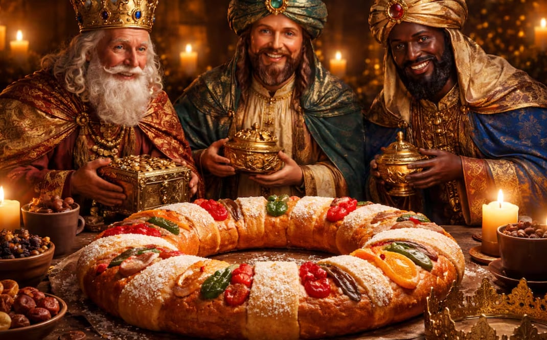 Rosca Reyes Magos 2026. Foto: Creada con IA