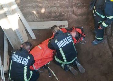 Bomberos de Hidalgo salvan a pareja de la tercera edad de una trampa mortal