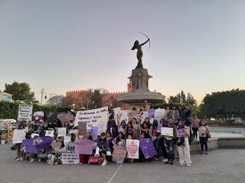 Mujeres marchan en Ixmiquilpan para exigir justicia y alzar la voz en el 8M