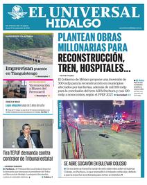 Portada El Universal Hidalgo 10/9/26