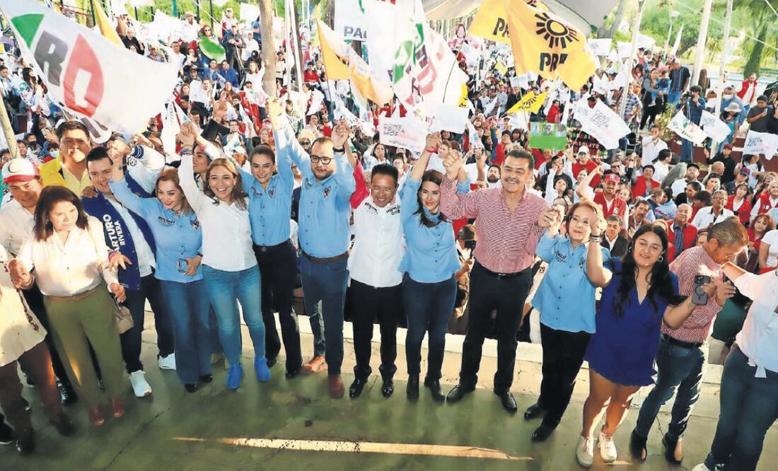 Marco Antonio Rico Mercado, dirigente estatal del partido guinda, pidió al INE que fiscalice el gasto de los contendientes de diferentes institutos políticos. Foto: Especial