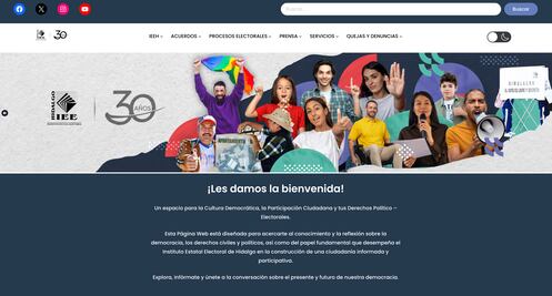 IEEH renueva su portal rumbo a elecciones de 2027