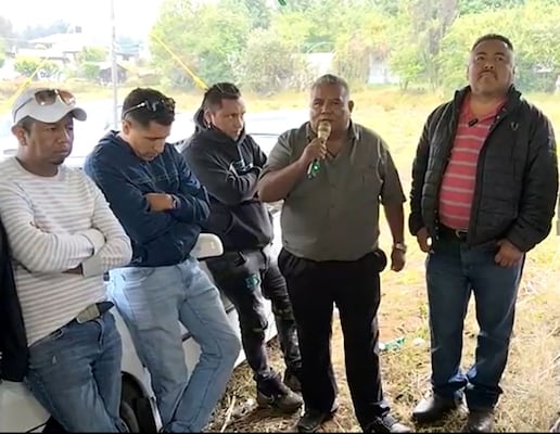 Un grupo de taxistas advierte paro en Pachuca; acusan mal trabajo de Lizbeth Robles