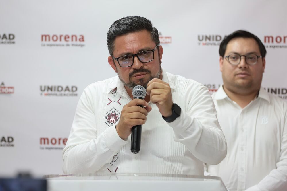 Marco Antonio Rico, dirigente de Morena en Hidalgo I Foto: Luis Soriano
