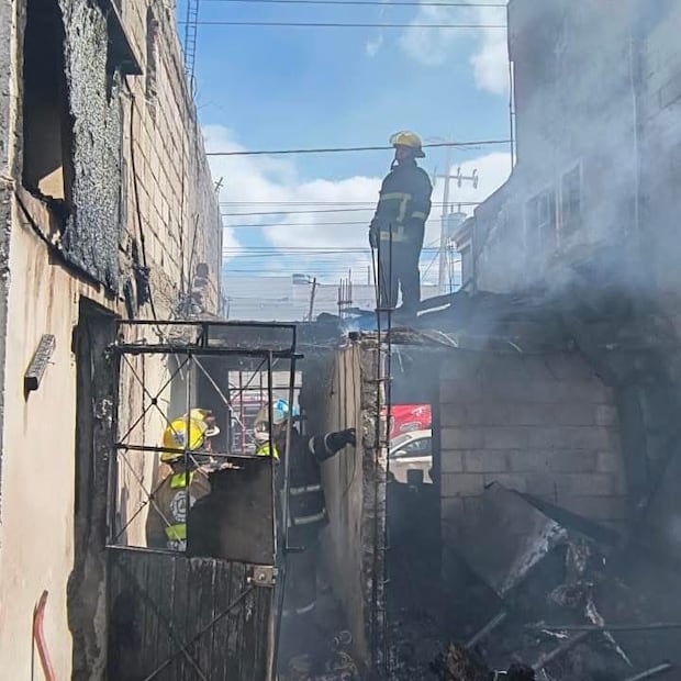 Cuatro viviendas fueron afectadas por un siniestro en Pachuca