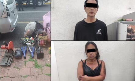 Atrapan a pareja de presuntos ladrones saqueando casa en Edomex