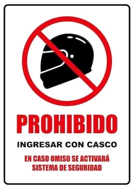 Comercios en Ixmiquilpan prohíben ingreso con casco ante ola de robos | Cortesía