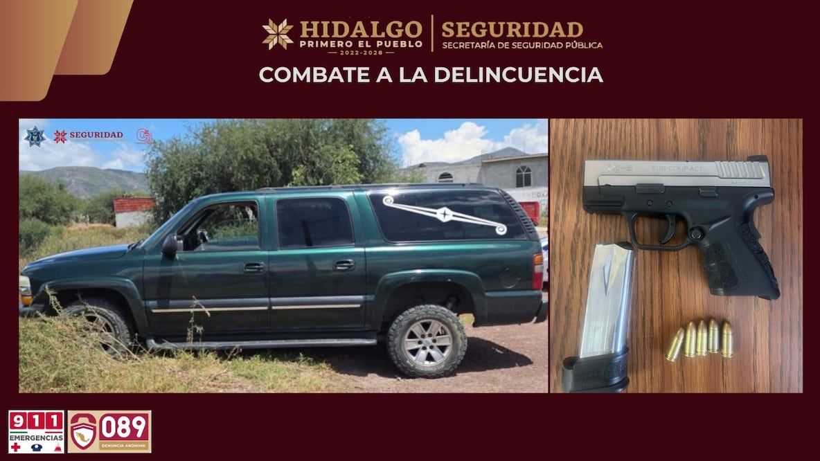 Detienen a dos tras homicidio en Pachuca; escapaban en una carroza fúnebre | Foto: SSPH