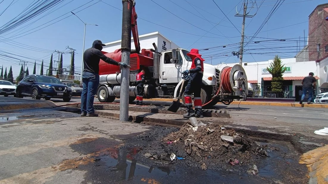 Realizan limpieza de alcantarillas en Tizayuca para prevenir inundaciones | Foto: Especial