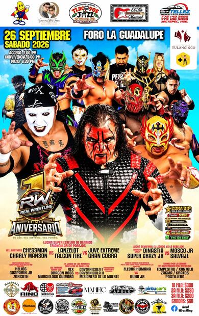 Un año de Real Wrestling en Tulancingo | Facebook: Real Wrestling Pro