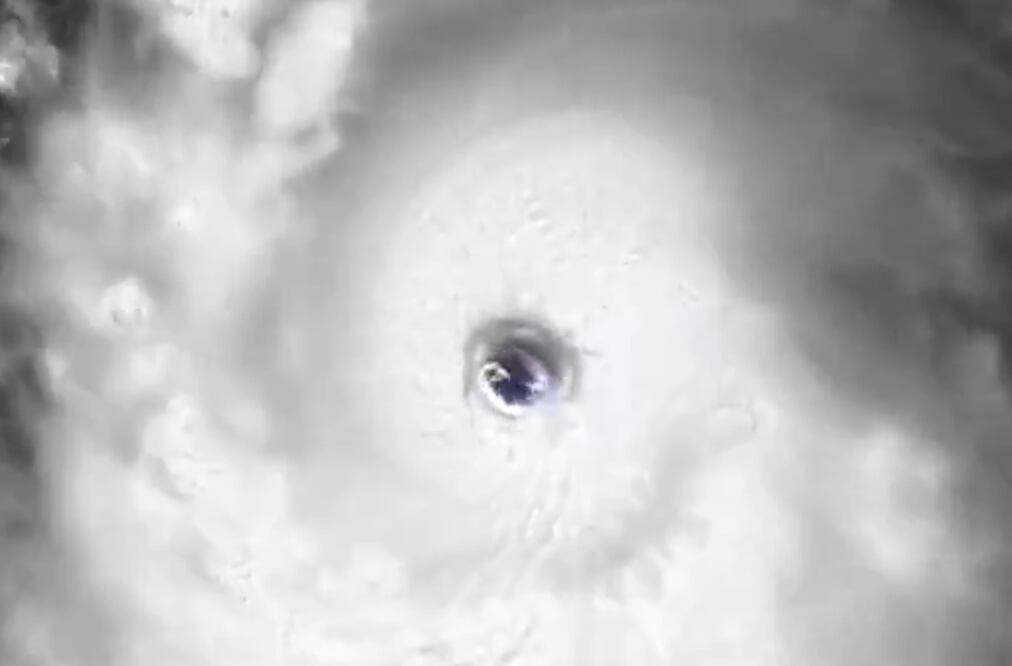 Así se ve el huracán Beryl que se aproxima a territorio. mexicano I Foto: Especial