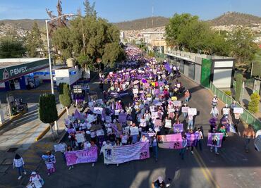 ¡Vives y libres! Miles de mujeres marchan en el 8M en las calles de Pachuca