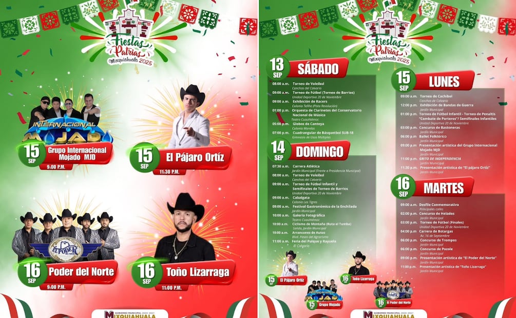 Mixquiahuala celebrará las Fiestas Patrias con cultura, gastronomía y tradición | Cortesía: Turismo Hidalgo