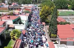 Viacrucis en Tulancingo congrega a más de ocho mil visitantes y pobladores