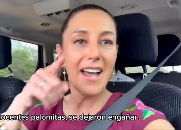 Sheinbaum bromea con regresar avión presidencial