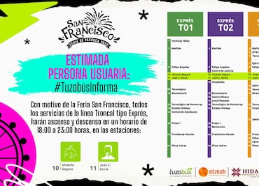 Refuerzan transporte público por Feria de San Francisco Pachuca 2025
