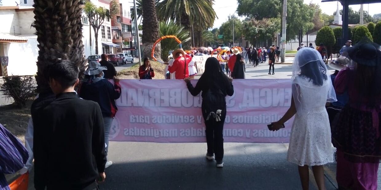 Antorcha Campesina marcha por sus demandas en Pachuca | Foto: Arturo Torres