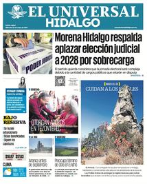 Portada El Universal Hidalgo 20/5/26