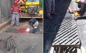 Rejilla dañada en paso deprimido de Pachuca provoca afectaciones a vehículos