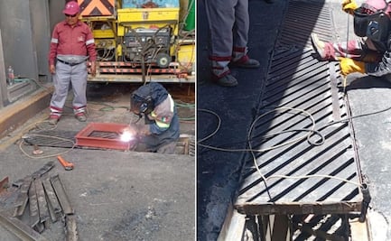 Rejilla dañada en paso deprimido de Pachuca provoca afectaciones a vehículos