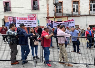 Tablajeros de Pachuca se manifiestan en Casa Rule