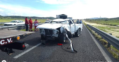 Accidente en la carretera México-Tulancingo deja tres lesionados