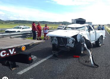 Accidente en la carretera México-Tulancingo deja tres lesionados