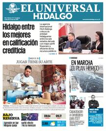 Portada EL Universal Hidalgo 26/05/25