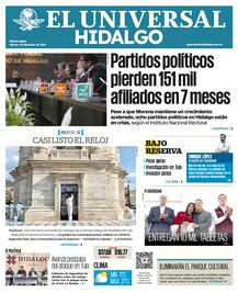 Portada El Universal Hidalgo 2/12/25