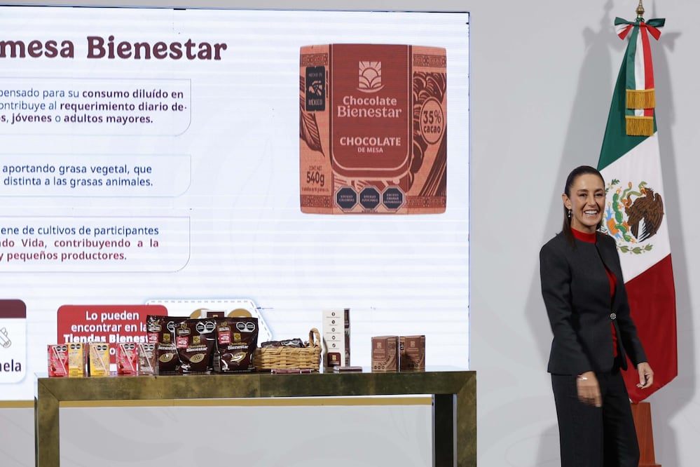La presidenta Claudia Sheinbaum durante su conferencia matutina desde Palacio Nacional. Foto: Agencia EL UNIVERSAL/Diego Simón Sánchez/RDB.