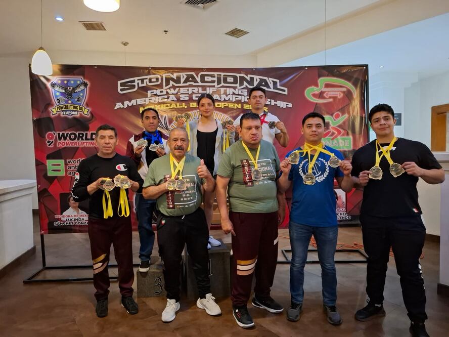 La delegación hidalguense brilló con luz propia en el Quinto Campeonato Nacional de Powerlifting