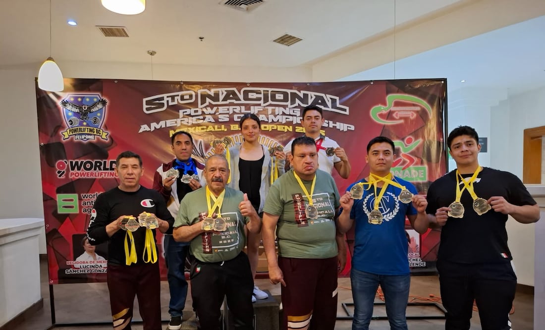 La delegación hidalguense brilló con luz propia en el Quinto Campeonato Nacional de Powerlifting