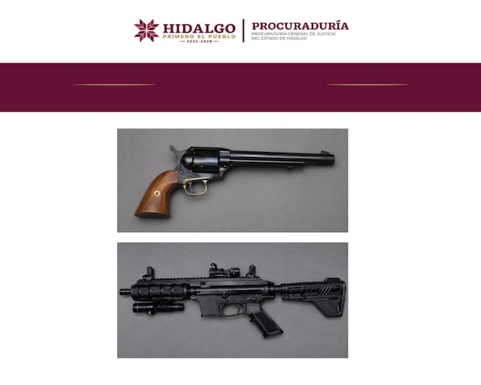 Cateo en Tula deja dos detenidos y armas aseguradas